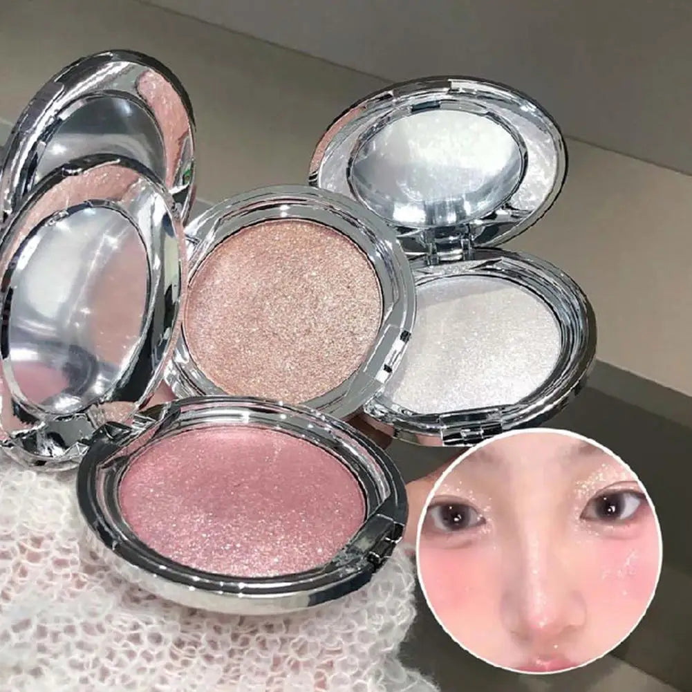 Diamond Highlighter Powder Palette Waterproof High Gloss Glitter Body Highlight Eyeshadow Face Contour Illuminator Makeup
