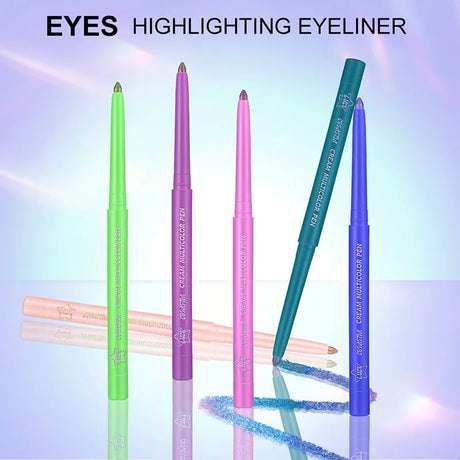 Color-Changing Eyeshadow Stick Multi Chrome Eyeliner Waterproof