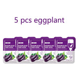 5pcs LAIKOU Eggplant Mud Mask Oil Control Moisturizing Anti-Acne  Anti Wrinkle Whitening Cleansing Clay Mask Skin Care Face Mask