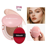 Semi-matte CC Cream Cushion Natural Concealer Whitening Long-lasting Creamy Texture Foundation Face Base Makeup Cosmetics