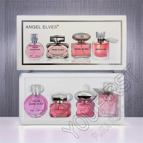 Gift Box 4Pcs Set Perfume Women 120ml Club De Nuit Perfumes De Mujer Lasting Fragrance Parfum Femme Floral Fruity Scent Spray