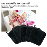 2Pc 15cm Square Makeup Remover Cloth, Makeup Towels Face Washcloth, Makeup Remover Pads Reusable Washable