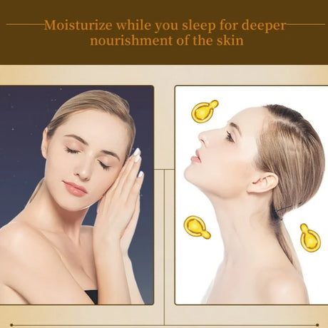 0.25g*30 Capsules of Eye Essence, Containing Placenta Extract, Yeast Extract, Vitamin E and Other Ingredients, to Hydrate and Moisturize the Skin Around the Eyes, Enhance Their Appearance and Firmness, Alcohol-Free, for Daily