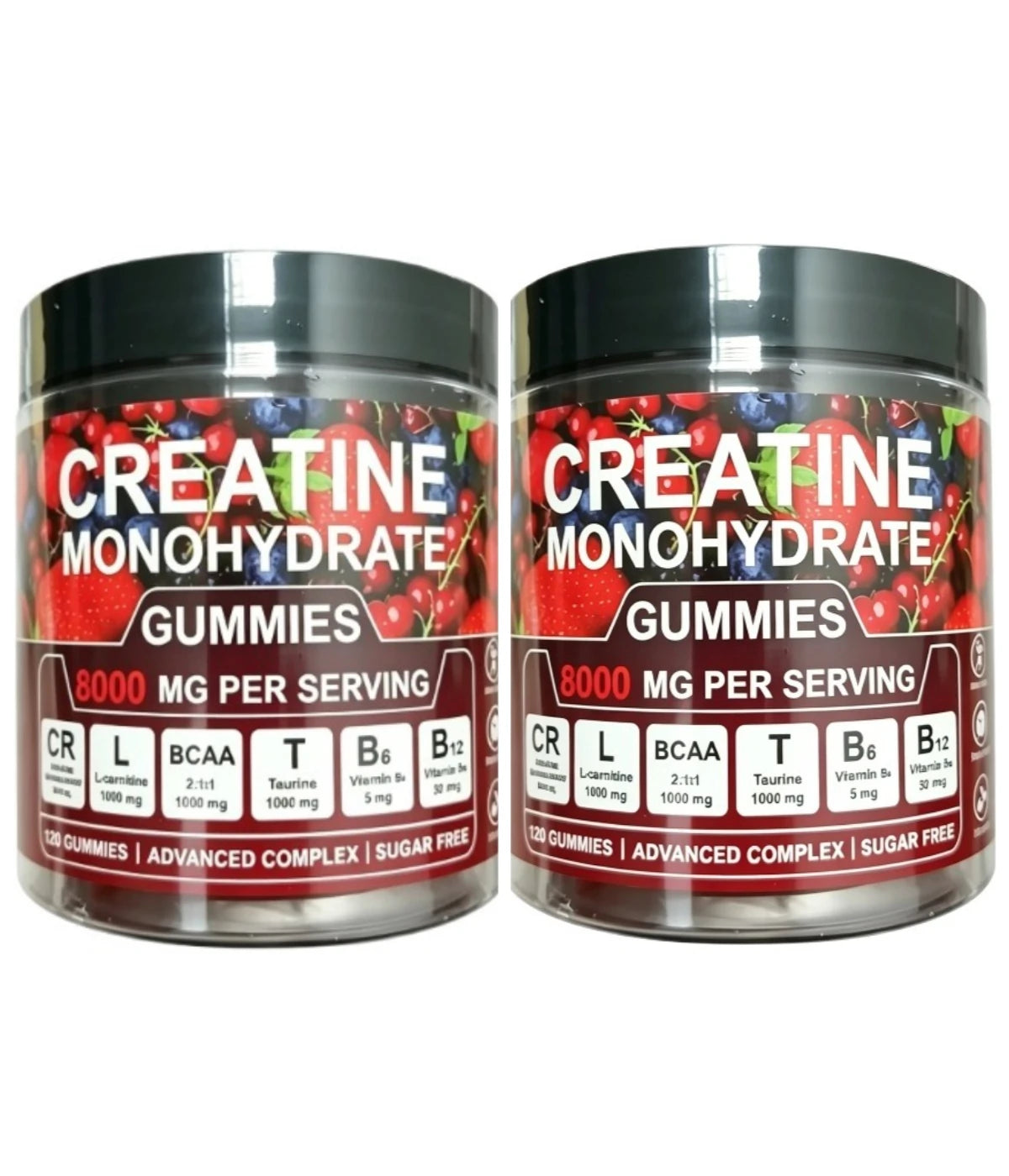 Creatine Monohydrate Gummies And Vitamins NEW 8000 mg SUGAR FREE
