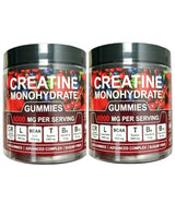 Creatine Monohydrate Gummies And Vitamins NEW 8000 mg SUGAR FREE