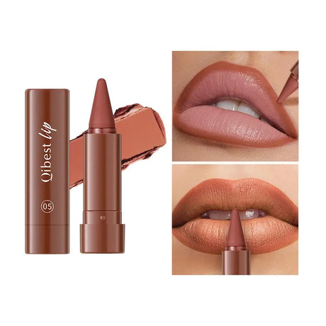 6Pcs Velvet Matte Lip Liner Pencil Set High Pigment Smooth Silky Texture Easy to Color & Define Lip Contours Daily Lip Makeup