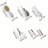 Baby Care Kit Six-Piece Baby Nasal Inhaler Nail Clipper Brush File Comb Scissors Set Daily Cleaning and Care Accessories for Bab