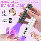 Professional Nail UV LED Flashlight with Display Rechargeable Portable Desk Nail Dryer Stand UV Lamp for Nails Art Removable