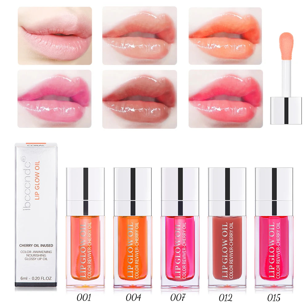 3pcs Moisturizing Plumping Lip Glow Oil Tinted Lip Plumper Serum Reduce Lip Lines Lip Coat Primer For Lipstick Daily Party Gift Lip Care Makeup