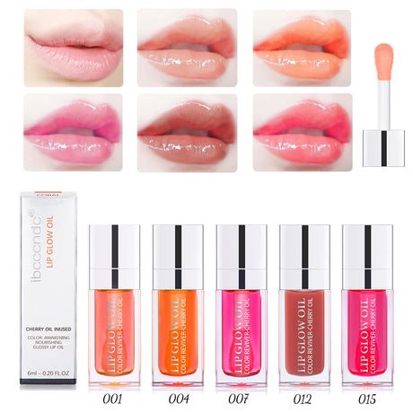 3pcs Moisturizing Plumping Lip Glow Oil Tinted Lip Plumper Serum Reduce Lip Lines Lip Coat Primer For Lipstick Daily Party Gift Lip Care Makeup