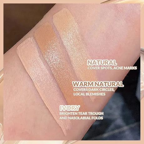 3-in-1 Face Concealer Makeup 3 Color Concealer Perfect Concealer for Blemishes,Dark Circles and Contours Balm for All Skin Types