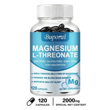 Magnesium L Threonate - Focus and Memory Enhancer, Supports Nerve Function, Muscle Strength, Bone and Joint HealthSupplements