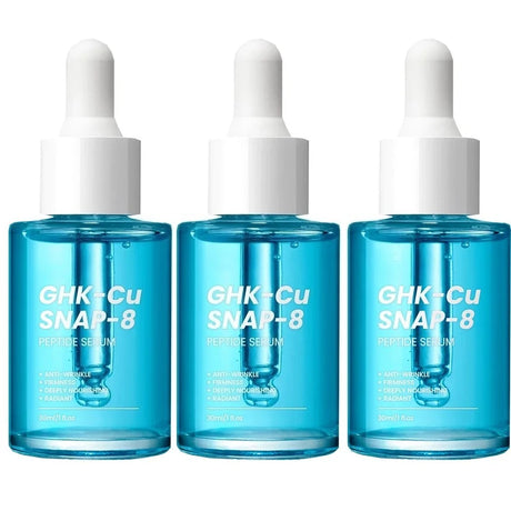 GHK-Cu Copper Peptides Facial Serum with SNAP-8 for Fine Lines, Wrinkles, Firming, Deep Hydration & Collagen，All Skin Types