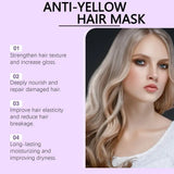 100ml Purple Hair Mask Deep Conditioner For Blonde, Silver And Gray Hair, Keratin Hair Mask Nourish Repair Damaged and Dry Hair