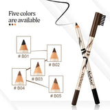 5 Colors Eyebrow Pencil Makeup Menow Eyebrow Marker Waterproof Eye Brow Tattoo for Eyebrows Enhancer Dye Tint Pen Long Lasting