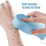 Exfoliating Brush for Feet Foot Wash Mat Brush Body Wash Scrubber in Shower Silicone Bath Massage Mat Back Brush Wall Mounted