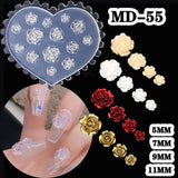 1Pcs 3D Silicone Nail Art Mold Reusable INS Fashion Versatile Camellia Bow Kawaii Butterfly DIY Party Nail Decoration Art