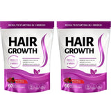 Hair Growth Gummies with Biotin and Vitamins C and E Support Hair Skin and Nails Health Mixed Berry Flavor 60 Gummies