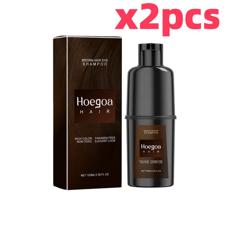 Herbal Hair Dye Shampoo Nourishing Repair Scalp Long Lasting Black Brown Red Puple Color Hair Color Shampoo Home Use Women Men