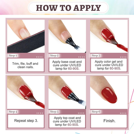 36 pcs Gel Nail Polish Set-32 Colors Gel Polish Kit Base Coat Glossy Matte And Glitter Top Coat Nail Polish Set