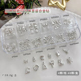 Conch Shell Coconut Tree Mermaid Tail Star Butterfly Heart Rhinestone Bowknot Christmas Snowflake Nail Art Accessory Decorations