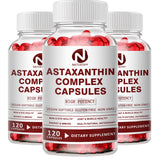 Astaxanthin Complex Capsules 12mg for Brain, Heart, Joint Bone, Eye, Skin, Immune System Health