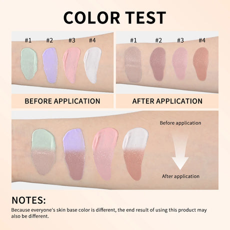 Waterproof Color Changing Liquid Foundation Centella Korean High Coverage Foundation Cream For Face Base Makeup