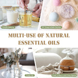 EUQEE 3.38FI.Oz. Aromatherapy Essential Oil For Reed Diffuser Humidifier-100ml Vanilla Lavender Cinnamon Lemon Essential Oils