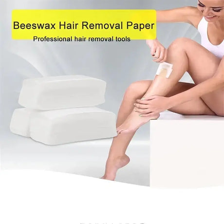 20/100pcs Deluxe Hair Removal Wax Strips Kit - Easy to Use, Disposable, Gentle on Skin, Painless Depilatory Wax Papers for Face