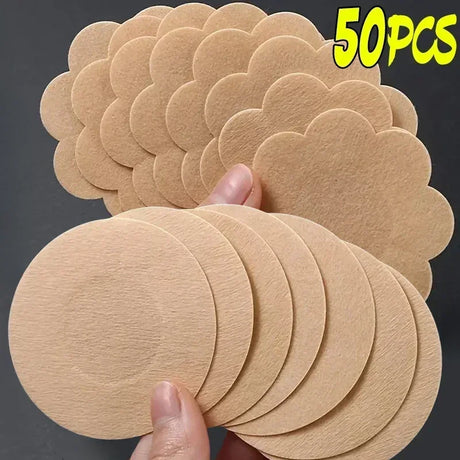 Women Safety Nipple Cover Stickers Sexy Breast Lift Tape Patch Intimates Female Self-Adhesive Invisible Bra Chest Nipple Padding