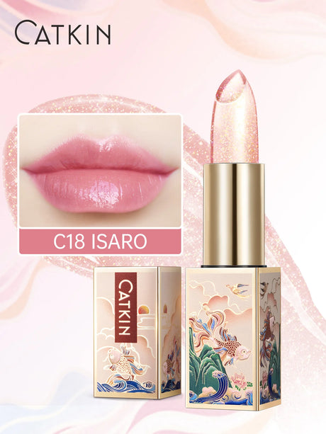 CATKIN Tinted Lip Balm Color Changing Lipstick Ultra Hydrating Natural Lip Moistrurizer with Vitamin E Nourishing For Cracked &
