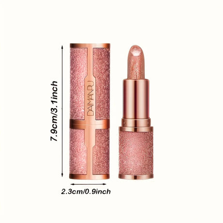Rose smoke powder, bright starry sky, glossy velvet texture, durable, make your lips shiny, waterproof, anti-fouling.