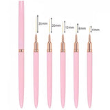 27-Piece Professional Nail Set: Brushes + Dotting Tools + Liners + Palette & Stand | Complete Salon & Home DIY Kit