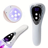 Handheld UV LED Nail Lamp USB Rechargeable Mini Manicure Lamp Nail Dryer With 5 Lamp Beads Quick Drying Gel Nail Polish