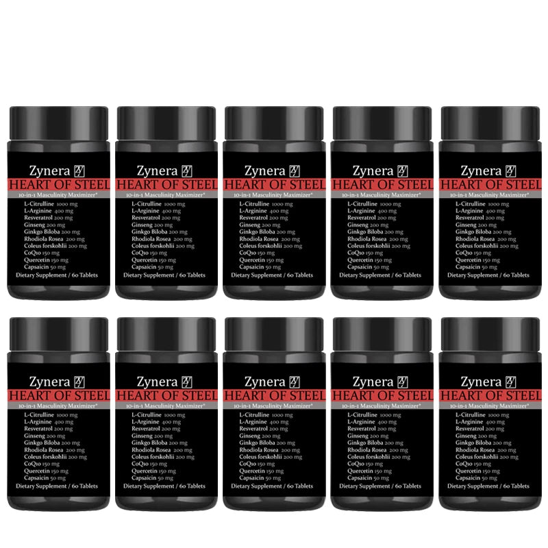 Natural Muscle Builder Enlargement Pills Men's Energizer, Increase Size & Stamina, Enhance Endurance Tablets, Testosterone Boost