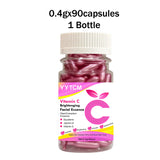 Vitamin C Skin-Brightening and Moisturizing Capsule Essence, Hydrates and Smooths the Skin, Contains Plant-Based Squalane, Vitamin E, Magnolia Oil, and Jojoba Seed Oil for Deep Hydration and Skin Brightening Essence (0.4Gx30