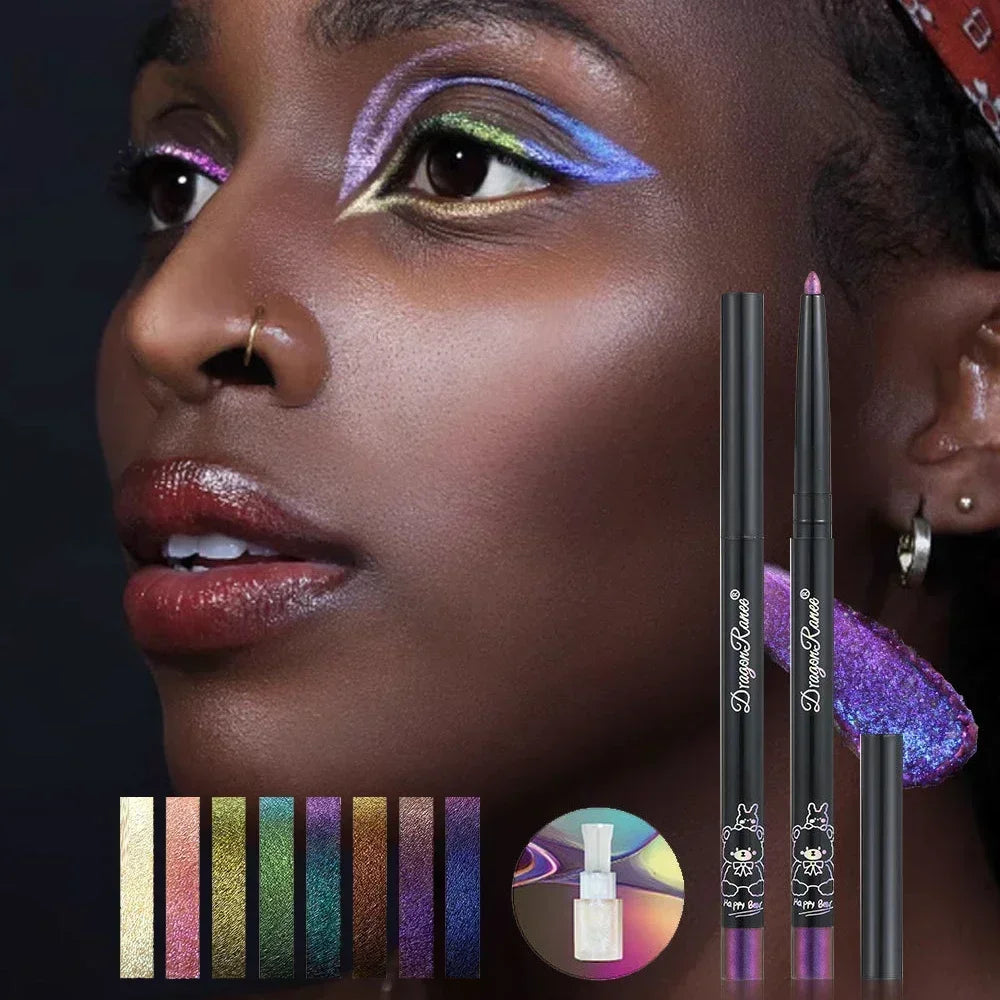 MultiChrome Aurora Chameleon Eyeliner Pencil Lasting Glitter Eyeshadow Lying Silkworm Pen Waterproof Beauty Cosmetics Eye Makeup