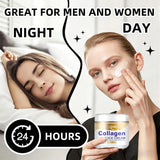 JUINHOU Collagen Retinol Face Cream Moisturizer Brighten Skin Elasticity Improving Soothing Face Skin Suitable for Daily Skincar