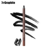 Eyeliner Pen, Waterproof And Sweatproof, Long Lasting Smudge ProofHard Refill Eyebrow Pencil