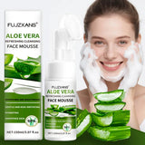 150ml Aloe Vera Cleanser Face Mousse Wash Refreshing Hydrating And Water-locking Deep Cleansing For Facial Skin Beauty Skincare