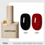 MAYCHAO 12ml Gel Nail Polish Set Professional Salon Nail Art Gels Varnish UV LED Semi Permanent Nail Lacquer Nail Supplies