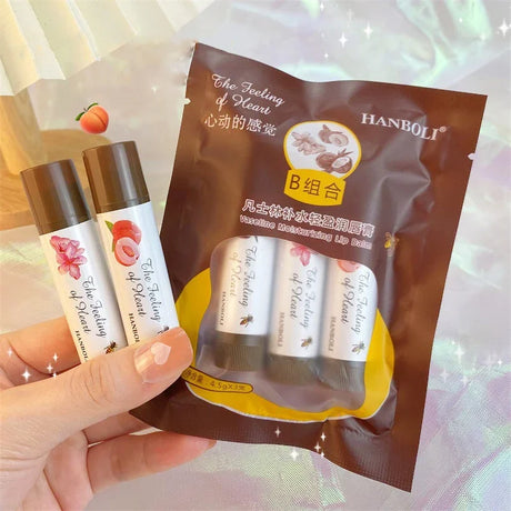 1/3 Pcs Fruity Lip Balm Moisturizing Lip Gloss Nature Nourishing Temperature Change Color Lipstick Cute Jelly Tinted Lip Care