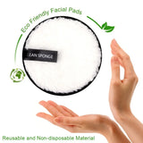 1/3pcs Reusable Discs Makeup Remover Wipe Cotton Pads Microfiber Makeup Face Towel Cloth Washable Sponge Skin Care Cleaning Puff