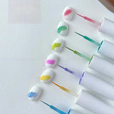 6ml Nail Art 6 Colors  Summer Ice Cream Nail Dye Solution Creative Nail Pattern DIY Design Dye Solution Women Nail Decoration