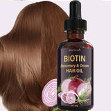Rosemary & Onion Hair Oil with Biotin Complex - Nourishing Formula for Softer Hair - Heat Styling Support