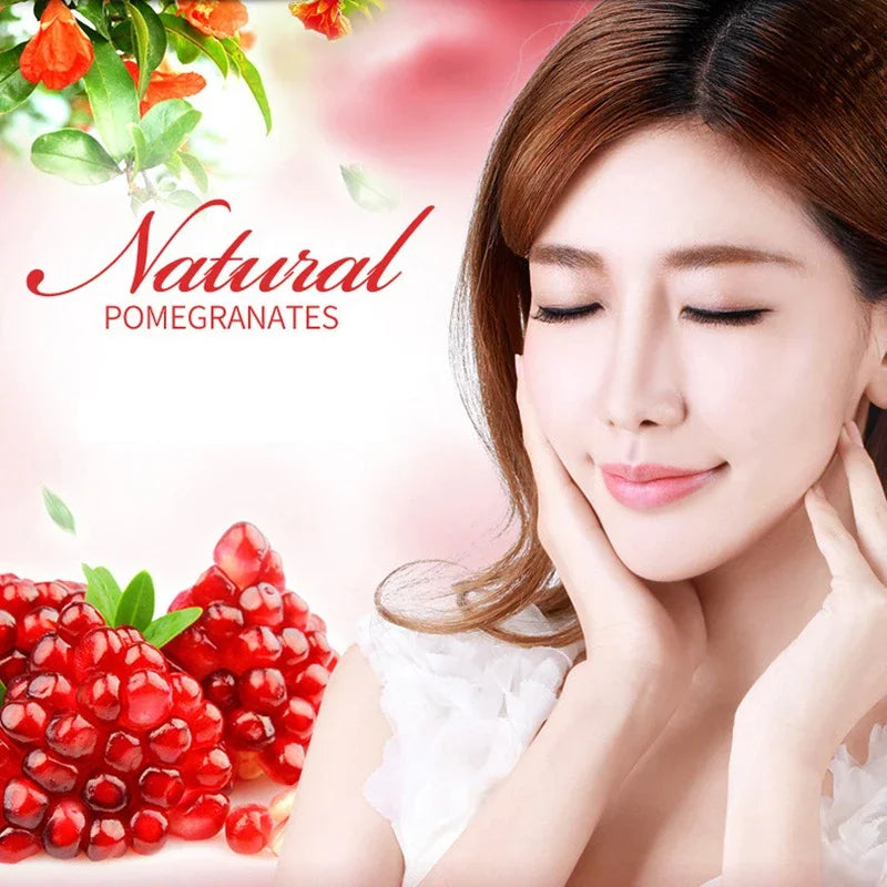 Red Pomegranate Fresh Moisturizing Facial Essence Oil Control Face Sreum Shrink Pores Skin Care Deeply Nourishes Refreshing