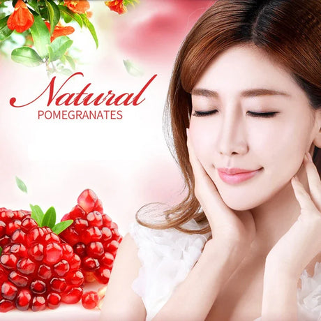 Red Pomegranate Fresh Moisturizing Facial Essence Oil Control Face Sreum Shrink Pores Skin Care Deeply Nourishes Refreshing