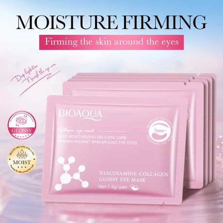 BIOAQUA Snail Crystal Collagen Eye Mask Anti Dark Circles Anti-Wrinkles Moisturizing Whitening Anti-Aging Eye Patches Skin Care