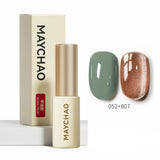 MAYCHAO 5ML Gel Nail Polish 9D Laser Diamond Glitter Cat Eye Gel Semi-Permanent Soak Off UV LED Gel Nail Manicure Tools Nail Art