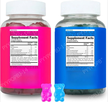 Top&Peach Support Combo Pack Multivitamin Gummies for Women Includes Herbal Extracts & Essential Vitamins Gluten Free  60 Count